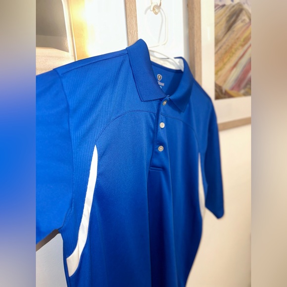 Pro Tour Cool Play Royal Blue Polo Shirt Mens Large - Picture 6 of 6